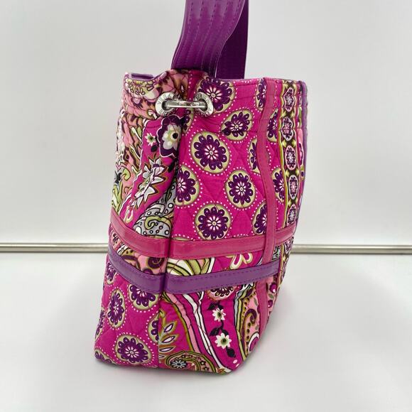 Vera Bradley Very Berry Purple Paisley Over Shoulder Purse Retro Y2K - Picture 3 of 9